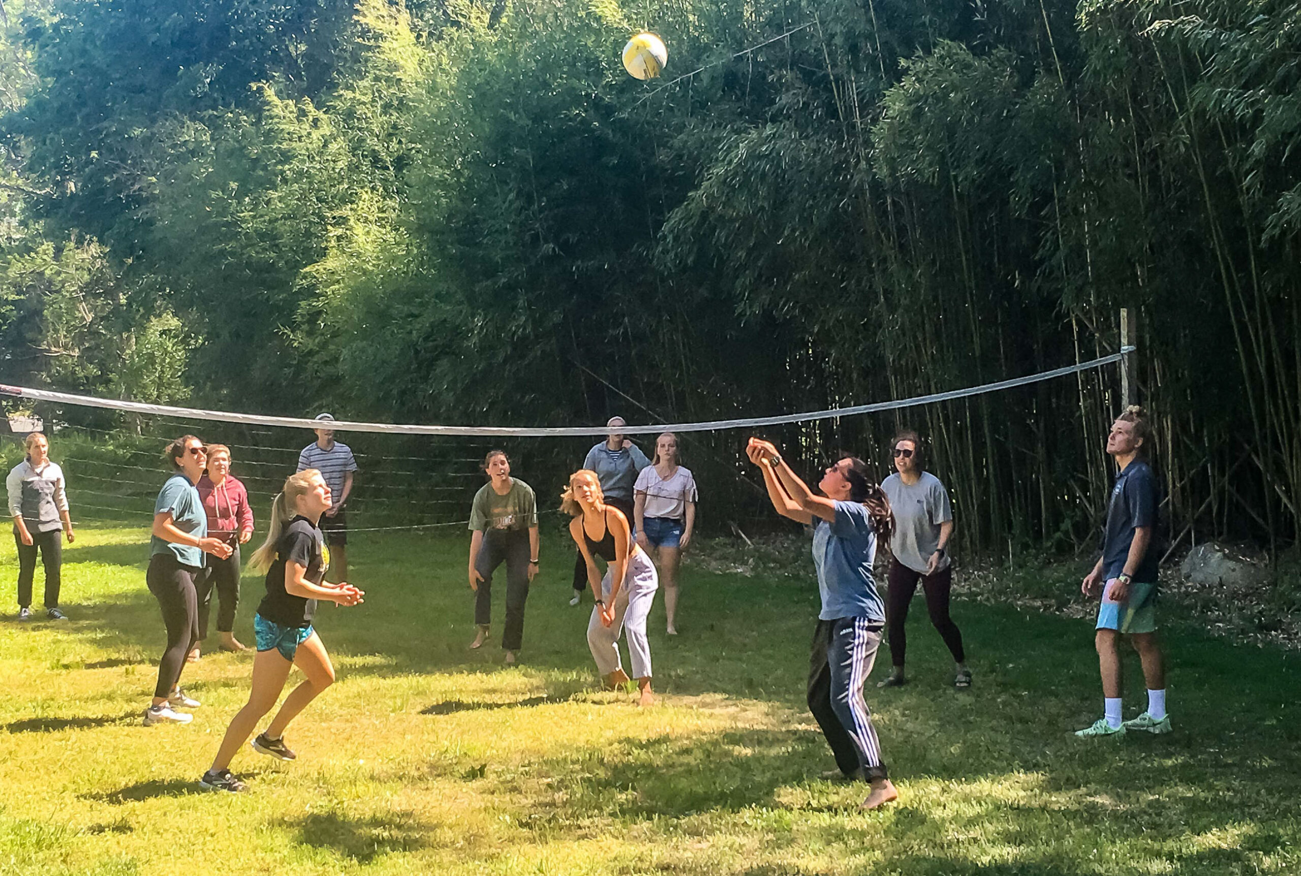 Volleyball on campus